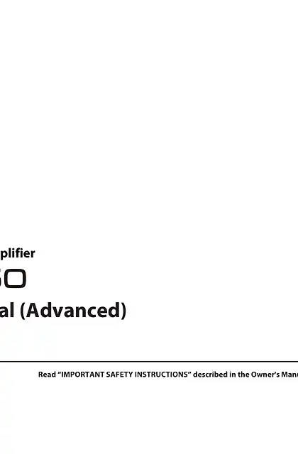 yamaha雅马哈WXA-50 Owner’s Manual (Advanced)